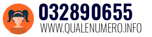 Numero di telefono 032890655 032890655