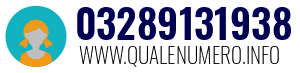 Numero di telefono 03289131938 03289131938