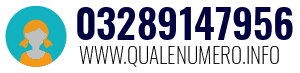 Numero di telefono 03289147956 03289147956