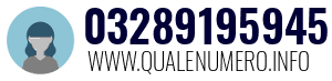 Numero di telefono 03289195945 03289195945