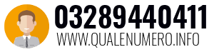 Numero di telefono 03289440411 03289440411
