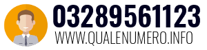 Numero di telefono 03289561123 03289561123