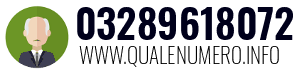 Numero di telefono 03289618072 03289618072