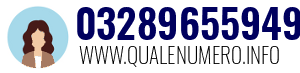 Numero di telefono 03289655949 03289655949