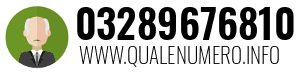 Numero di telefono 03289676810 03289676810