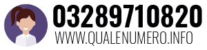 Numero di telefono 03289710820 03289710820