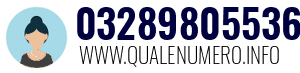Numero di telefono 03289805536 03289805536