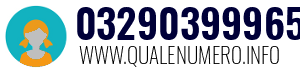 Numero di telefono 03290399965 03290399965