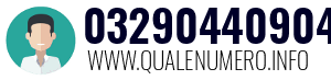 Numero di telefono 03290440904 03290440904