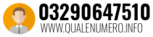 Numero di telefono 03290647510 03290647510