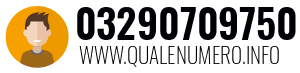 Numero di telefono 03290709750 03290709750