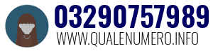 Numero di telefono 03290757989 03290757989
