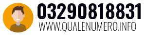 Numero di telefono 03290818831 03290818831
