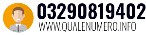 Numero di telefono 03290819402 03290819402