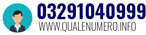 Numero di telefono 03291040999 03291040999