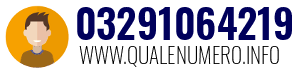 Numero di telefono 03291064219 03291064219