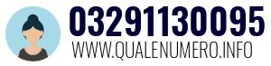 Numero di telefono 03291130095 03291130095
