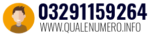 Numero di telefono 03291159264 03291159264