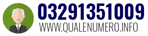 Numero di telefono 03291351009 03291351009