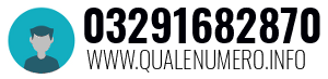 Numero di telefono 03291682870 03291682870