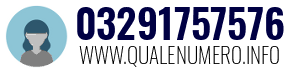 Numero di telefono 03291757576 03291757576