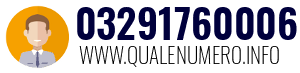 Numero di telefono 03291760006 03291760006