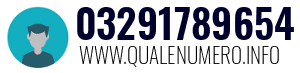 Numero di telefono 03291789654 03291789654