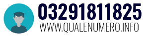 Numero di telefono 03291811825 03291811825