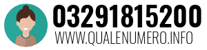 Numero di telefono 03291815200 03291815200