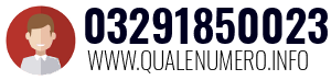 Numero di telefono 03291850023 03291850023