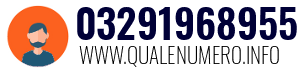 Numero di telefono 03291968955 03291968955