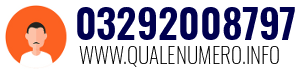Numero di telefono 03292008797 03292008797