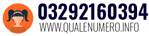Numero di telefono 03292160394 03292160394