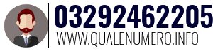 Numero di telefono 03292462205 03292462205