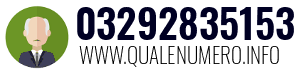 Numero di telefono 03292835153 03292835153