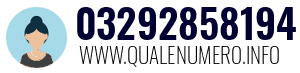Numero di telefono 03292858194 03292858194