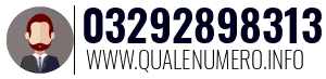 Numero di telefono 03292898313 03292898313