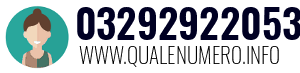 Numero di telefono 03292922053 03292922053