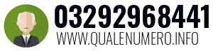 Numero di telefono 03292968441 03292968441