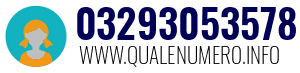 Numero di telefono 03293053578 03293053578