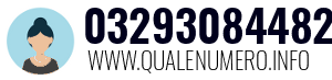 Numero di telefono 03293084482 03293084482