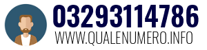 Numero di telefono 03293114786 03293114786
