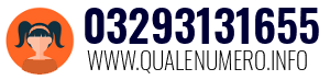 Numero di telefono 03293131655 03293131655