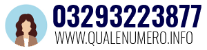 Numero di telefono 03293223877 03293223877