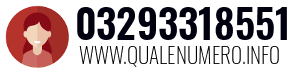 Numero di telefono 03293318551 03293318551