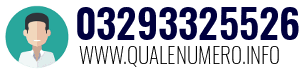 Numero di telefono 03293325526 03293325526