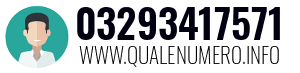Numero di telefono 03293417571 03293417571