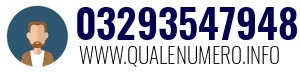 Numero di telefono 03293547948 03293547948