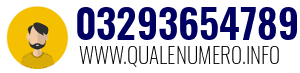 Numero di telefono 03293654789 03293654789