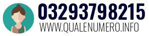 Numero di telefono 03293798215 03293798215